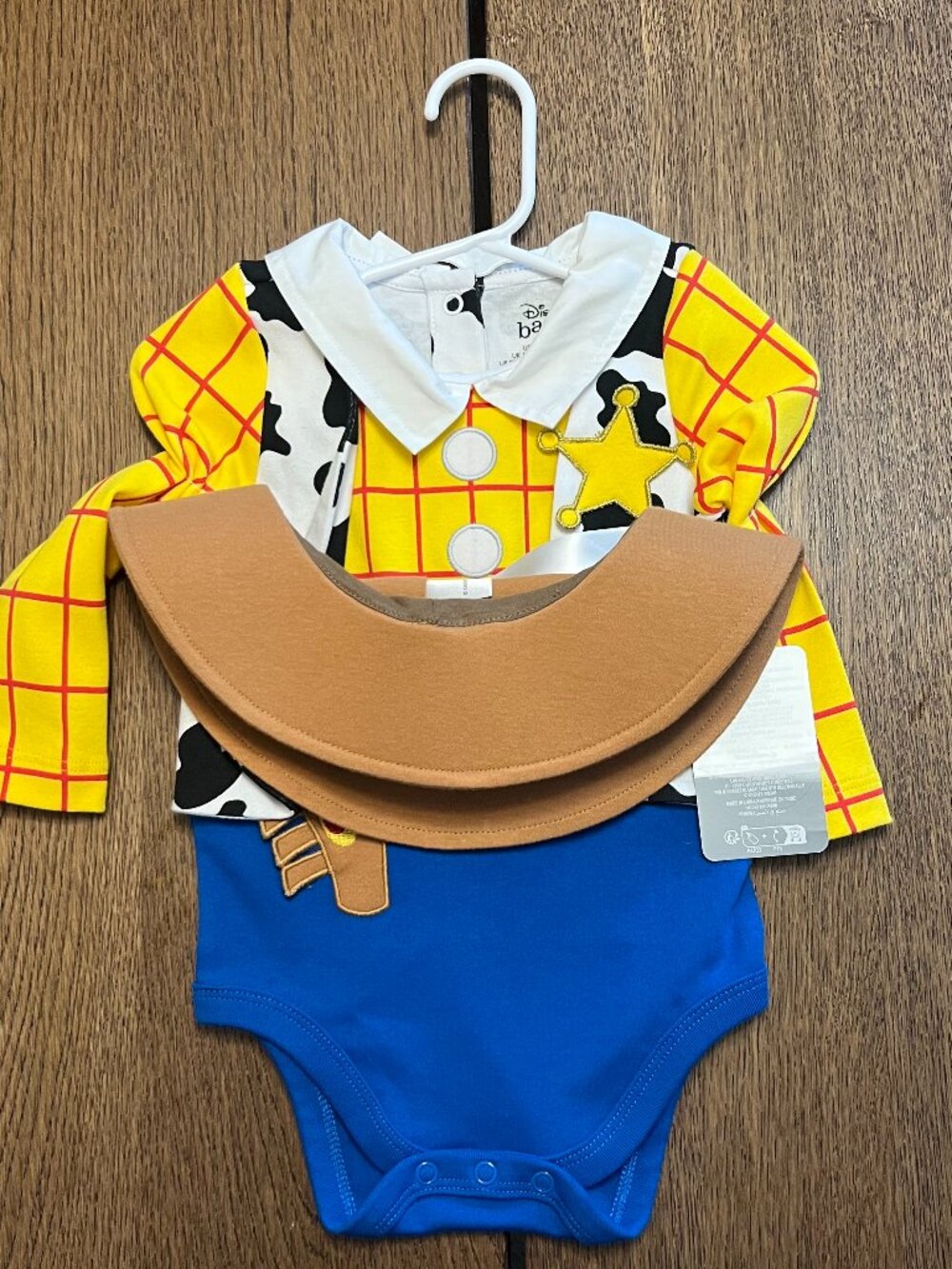 Disney Baby Toy Story Woody Bodysuit Costume NWT Size 12-18M